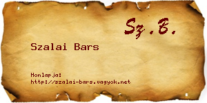 Szalai Bars névjegykártya